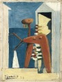 Bañista y cabaña 1928 cubismo Pablo Picasso